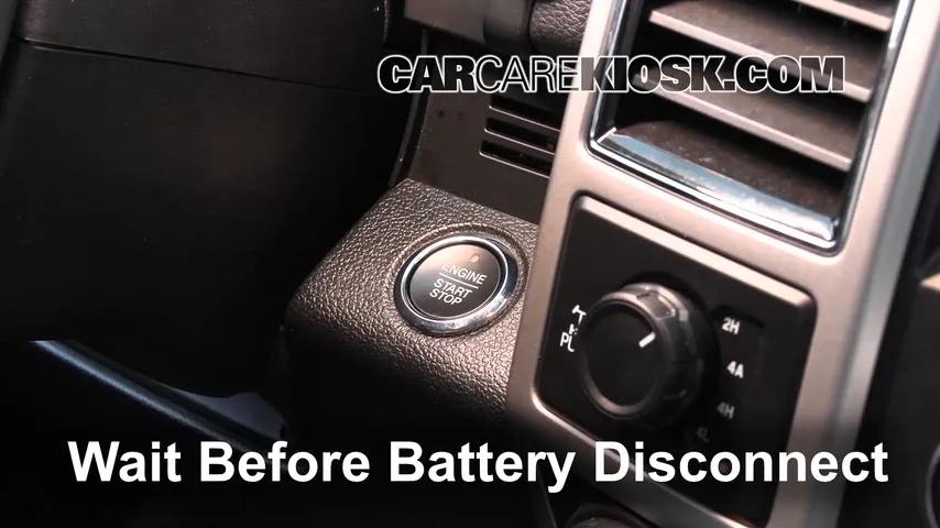 2018 Ford F-150 XLT 3.0L V6 Turbo Diesel Crew Cab Pickup Battery Replace